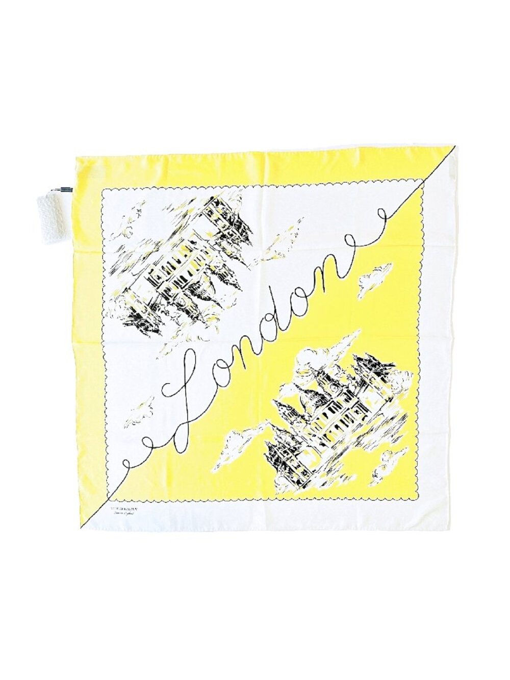 NWT Burberry Silk Scarf – London Architecture Print - Picture 2 of 14